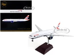 Boeing 777-200ER Commercial Aircraft "British Airways" White with Striped Tail "Gemini 200" Series 1/200 Diecast Model Airplane by GeminiJets