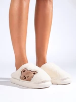 Bílé dámské papuče BEAR