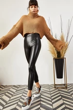 Női leggings Olalook Faux Leather