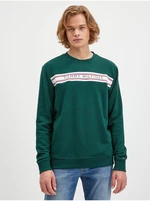 Dark Green Mens Sweatshirt Tommy Hilfiger - Men