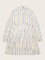 Purple and White Girl Striped Dress Tom Tailor - Girls