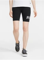 Black Womens Puma Biker Shorts - Women