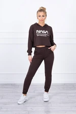 Set with brown print