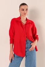 Bigdart 20153 Single Pocket Oversize Shirt - Red