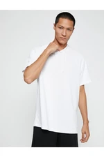 Koton Basic Sports T-Shirt with Hooded Short Sleeves, Breathable Fabric.