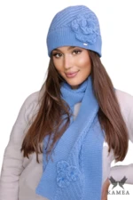 Női szett Kamea Kamea_Set_Hat&Scarf_K.22.207.23_Blue