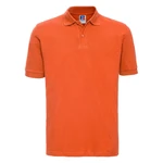 Orange Men's Polo Shirt 100% Cotton Russell