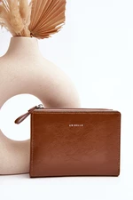 Women's brown eco-leather wallet Cudea