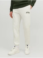 Light Grey Mens Marled Jack & Jones Kane Sweatpants - Men