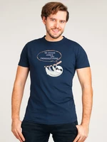Yoclub Man's Cotton T-shirt PKK-0113F-A110 Navy Blue