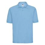 Men's Polycotton Polo Russell Blue T-Shirt