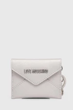 Peňaženka Love Moschino dámsky, strieborná farba