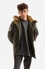 Bunda Alpha Industries Polar Jacket 123144 257 pánská, zelená barva, zimní