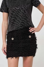 Sukně s příměsí vlny Pinko černá barva, mini, 101865.A118