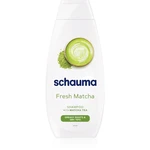 Schwarzkopf Schauma Fresh Matcha čisticí detoxikační šampon pro mastnou vlasovou pokožku a suché konečky 400 ml