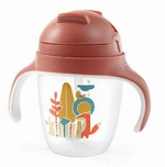 Babyono Nekapající hrneček se zatíženým brčkem, 240 ml, měděný