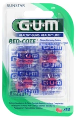 GUM Red Cote Tablety pre indikáciu zubného plaku 12 ks