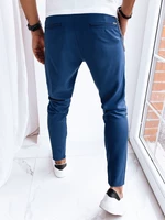 Tmavě modré pánské ležérní kalhoty Dstreet