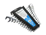GEKO Očkoploché ráčnové klíče, 16-22 mm, v plastovém držáku, sada 12 ks GEKO Očkoploché ráčnové klíče, 16-22 mm, v plastovém držáku, sada 12 ks