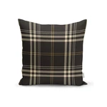 Czarno-beżowa dekoracyjna poszewka na poduszkę Minimalist Cushion Covers Flannel, 45x45 cm