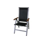 Czarny metalowy fotel ogrodowy Ass Comfort – Sun Garden