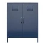 Niebieska metalowa szafka 80x102 cm Bradford – Queer Eye