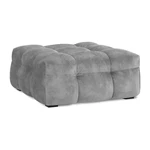 Szary aksamitny puf Windsor & Co Sofas Vesta