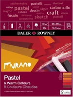 Daler Rowney Murano Pastel Paper 30,5 x 22,9 cm 160 g Warm Colours Skicár