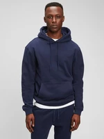 GAP Men's Blue Fleece Pocket Hoodie