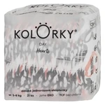 KOLORKY DAY Jednorazové EKO plienky srdce M (5-8 kg) 21 kusov