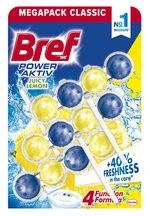 BREF WC blok Power Aktiv Lemon 3 x 50 g