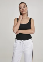 Women's wide neckline top in black