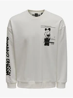 White men's sweatshirt ONLY & SONS Banksy - Men