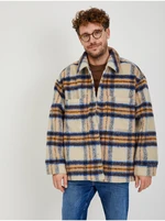 Levi&#39;s Beige men&#39;s checkered shirt jacket with wool blend Levi&#39;s Port - Men&#39;s®