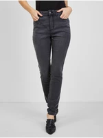 Orsay Ciemnoszare damskie jeansy skinny fit - Kobieta
