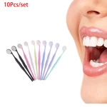 10Pcs Dental Double sided Mouth Mirrors Premium Front Surface Mouth Exam Reflector Oral Mirror Tooth Whitening