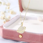 Sterling Silver Necklace Planet Necklace Luxury Jewelry Silver 925 Jewelry 925 Sterling Silver Charm Necklace for Women