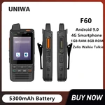 UNIWA F60 4G Zello Walkie Talkie Moblie Phone IP68 Android 9.0 PTT With Touch Screen FM Radio GPS SOS Wifi 1GB RAM 8GB ROM
