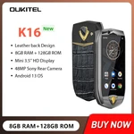 Oukitel K16 Rugged Smartphones 3.5Inch Display 8GB+128GB Android 13 Mini Phones 48MP Camera 4G Small Mobile Phone 3050mAh NFC