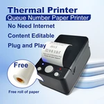 58mm Receipt Ticket Thermal Printer Edit Print Text via PC Show Waiting Number for Bank