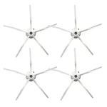 4pcs Side Brushes For Roborock S50 T7 P50 S5 MAX Sweeper Sweeping Robot Accessories 5-arm Soft Rubber Corner Cleaning Brushes