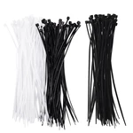 Cable Ties Cable Tie Wraps / Zip Ties 50Pcs With 3Mm X 150Mm Auto Wire Push Cable Zip Tie Organizer White Black 100 Pcs
