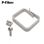 20pcs Optical fiber cable management ring with M5 screw wire manager coil passing loop small three hole ABS gray