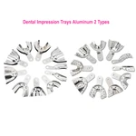 Dental Metal Impression Trays Aluminum Alloy Impression Tray Quarter ,Anterior, Small, Medium,Large