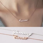 High Quality Stainless Steel Custom Name Necklace For Women Girl Gift Jewelry Personalized Nameplate Collares Para Mujer