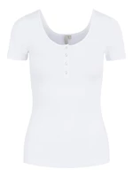 Pieces Dámské triko PCKITTE Slim Fit 17101439 Bright White XXL