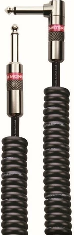 Monster Cable Prolink Classic 21FT Coiled Instrument Cable Schwarz 6,5 m  Winkelklinke - Gerade Klinke