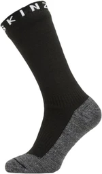 Sealskinz Waterproof Warm Weather Soft Touch Mid Length Sock Black/Grey Marl/White S Șosete ciclism
