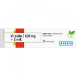 GENERICA Vitamín C 600 mg + zinok 20 šumivých tabliet
