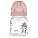 CANPOL BABIES Lahev se širokým hrdlem BONJOUR PARIS růžová 120 ml